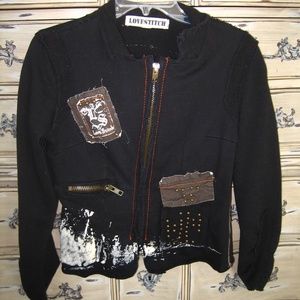 Love Stitch Sweatshirt With Embellishments L